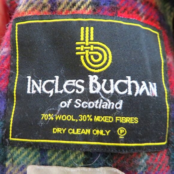 Vintage Ingles Buchan Scotland Wool Tartan Throw Blanket 58 x 70 Buchanan Modern - Picture 9 of 11